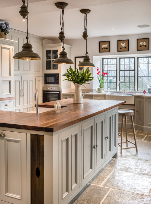 Open, airy kitchen in Rutland, UK